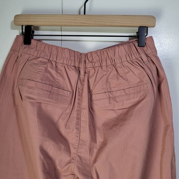 ONE 5 ONE Womens M Haley Extra High Rise Pleated Chino Pants Blush NWT Stitchfix - Picture 6 of 11